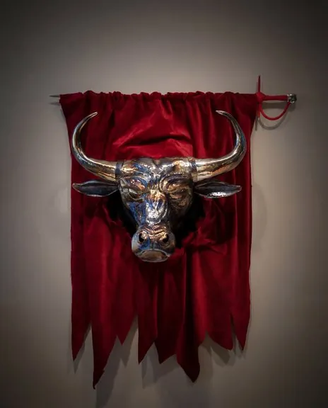 The bull — a tribute to Spain.